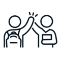 student high five icon