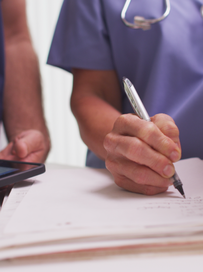 medical assistant entering records