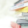 A stack of textbooks