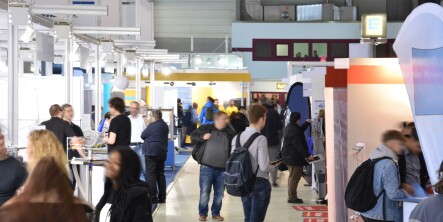 students at a career fair