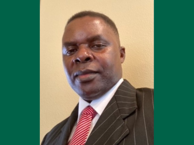 Amram Musungu portrait with green bars