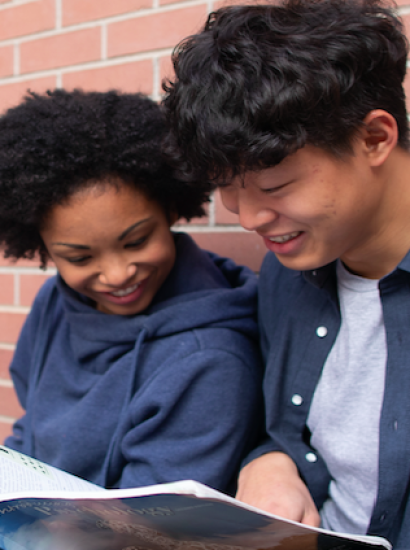 Students studying together