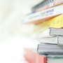 A stack of textbooks