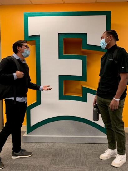Ensign Students wearing masks