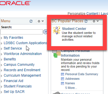ORACLE Screenshot