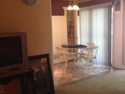 living room to dining room view